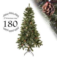 クリスマスツリー ドイツトウヒ ヌードツリー 180cm クリスマス ツリー スリム 北欧 もみの木 おしゃれ ヒンジ式 緑 deal cm19b