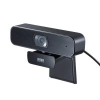 WEBカメラ ステレオマイク内蔵 USB接続 フルHD 200万画素 Zoom Skype Teams 会議 テレワーク ブラック CMS-V64BK サンワサプライ | イーサプライ ヤフー店