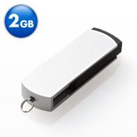 USBフラッシュメモリ 2GB  USB2.0対応 スイングタイプ シルバー EEMD-US2GASV ネコポス対応 | イーサプライ ヤフー店