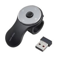 訳あり新品 スティック搭載 リングマウス USB A接続 ワイヤレス 5ボタン USB充電式 フィンガー・ MA-WRING3BK サンワサプライ 外装に傷・汚れあり | イーサプライ ヤフー店