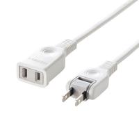 訳あり新品 電源延長コード 2P 1m TAP-EX2101 サンワサプライ 外装にキズ、汚れあり | イーサプライ ヤフー店