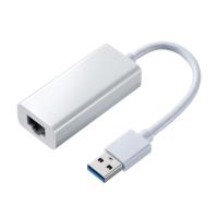 訳あり新品 USB3.2-LAN変換アダプタ ホワイト USB-CVLAN1WN サンワサプライ 外装に傷・汚れあり ネコポス対応 | イーサプライ ヤフー店