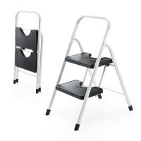 在庫限り 脚立 2段 軽量 踏み台 折りたたみ スリム 省スペース収納 ステップ スチール製 丈夫 トラック 昇降設備 荷台昇降 EEX-KYA2 | イーサプライ ヤフー店