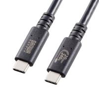 USB4 ケーブル 240W対応 2m Type C 20Gbps USB認証取得 ブラック KU-20GCCPE20 サンワサプライ | イーサプライ ヤフー店