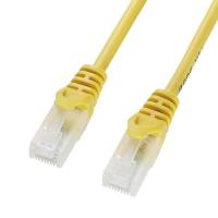 LANケーブル 2m CAT5e ツメ折れ防止 イエロー LA-Y5TS-02Y サンワサプライ | イーサプライ ヤフー店