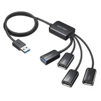 USB3.2 Gen1+USB2.0 コンボハブ 4ポート バスパワー USB-3H436BK サンワサプライ ネコポス対応 | イーサプライ ヤフー店