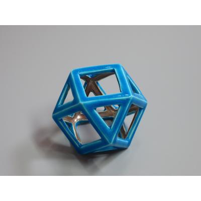 蓋置　交趾焼　三つ人形　岳陵作　桐箱入り 蓋置 交趾焼 三つ人形 岳陵作 桐箱入り