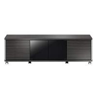 朝日木材加工(Asahiwood) テレビ台 GD ~60型 アッシュグレー 幅140×奥行39×高さ41.8cm 扉付き 強化ガラス 飛散防止 | エターナルジャパンYahoo!店