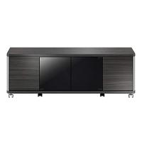 朝日木材加工(Asahiwood) テレビ台 GD ~55型 アッシュグレー 幅120×奥行39×高さ41.8cm 扉付き 強化ガラス 飛散防止 | エターナルジャパンYahoo!店