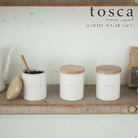 tosca トスカ　陶器キャニスター　ホワイト　[シュガー・ソルト・コーヒー] | Etocelect Yahoo!ショッピング店