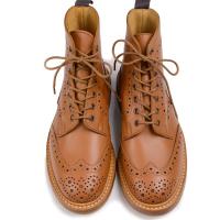 トリッカーズ TRICKER'S カントリーブーツコレクション 2508 マルトン ブラウン ７穴フルブローグブーツ シーシェドゴースカーフ  ヘビーレザーソールソール | イートンプラス