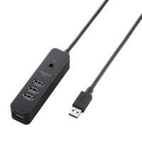 USBハブ エレコム U3H-T410SBK [USB3.0ハブ/セルフパワー/マグネット/4ポート/ブラック] | イートレンドヤフー店