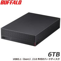 外付HDD バッファロー HD-NRLD6.0U3-BA [USB3.1/USB3.0/USB2.0 外付けHDD PC＆TV録画 静音＆防振＆放熱設計 見守り合図 6TB]