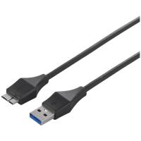 USBケーブル バッファロー（サプライ） BSUAMBSU305BK [USB3.0 A-microB スリムケーブル 0.5m ブラック] | イートレンドヤフー店