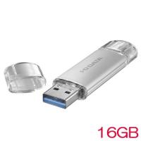 USBメモリ アイオーデータ U3C-STD U3C-STD16G/S [USB-A&amp;USB-C搭載USBメモリー 16GB シルバー] | イートレンドヤフー店
