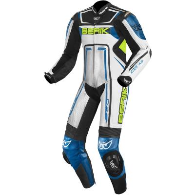 BERIK 革ツナギ ホワイト・ブラック・ブルー ライダースーツ（バイク レーシングスーツ、ツナギ）｜バイク