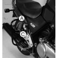 Hepco &amp; Becker リアプロテクションバー 教習所仕様 ブラック Honda CB 500 / S (1993-) | AUTOBY-PARTS