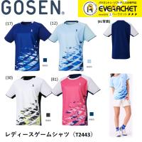 【LINE追加で5%OFFクーポン配布中】ゴーセン GOSEN ウエア ウェア レディースゲームシャツ T2443 バドミントン・テニス・ソフトテニス ユニフォーム | エバーラケット Yahoo!店