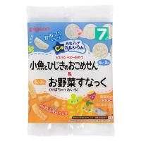 ピジョン　元気アップカルシウム　小魚とひじきのおこめせん&amp;お野菜すなっく　かぼちゃ＋おいも　24g(6g×4袋) × 24袋 / 7ヵ月頃から / ベビー / おやつ / | 紀州和歌山てんこもり