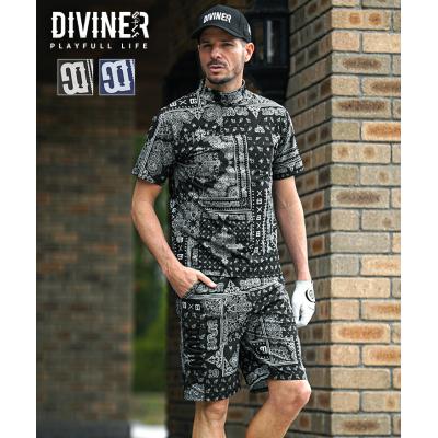 Local GOLF ペイズリー柄　シャツ&パンツセット ゴルフセットアップ メンズ（柄：ペイズリー）のおすすめ人気