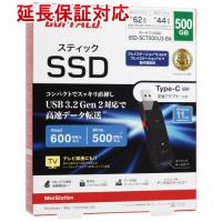 BUFFALO バッファロー スティック型外付けSSD SSD-SCT500U3-BA 500GB ブラック [管理:1000019412] | エクセラープラス
