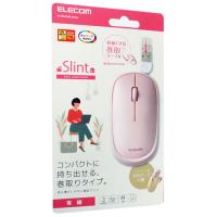 ELECOM エレコム 巻取り式 有線マウス Slint 3ボタン M-TM10UBPN ピンク 有線 マウス [管理:1000021594] | エクセラープラス