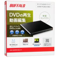 BUFFALO バッファロー製 ポータブル DVDドライブ DVSM-PLS8U2-BKA ブラック [管理:1000022909] | エクセラープラス