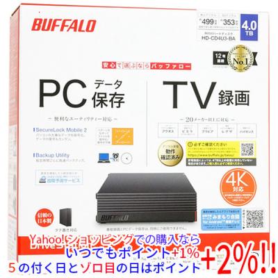 buffalo 外付けhdd 4tbのおすすめ人気商品一覧 通販 - Yahoo!ショッピング