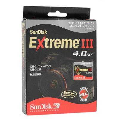 SanDisk - 【新品訳あり(箱きず・やぶれ)】 SANDISK　コンパクトフラッシュ　SDCFX3-4096-903　4GB SanDisk 【新品訳あり(箱きず・やぶれ)】 SANDISK コンパクト