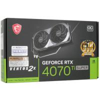 MSI製グラボ GeForce RTX 4070 Ti SUPER 16G VENTUS 2X OC PCIExp 16GB [管理:1000027802] | エクセラープラス