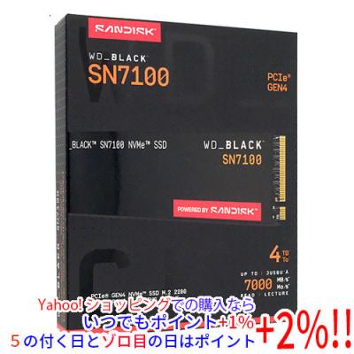 内蔵型SSD SanDisk WDS400T4X0E 4TB WD_BLACK SN7100 wds400t4x0eのおすすめ人気商品一覧 通販 - Yahoo!ショッピング
