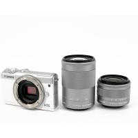 【中古】Canon製 EOS M100 ダブルズームキット ホワイト [管理:1050014122] | エクセラープラス