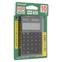 【ゆうパケット対応】SHARP 実務電卓 手帳タイプ 10桁 EL-WA21-X [管理:1100048911] | エクセラープラス