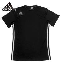adidas アディダス XL サイズ Tシャツ＆ハーフトラックパンツセット S21KTW1 Black/White [管理:1400000422] | エクセラープラス