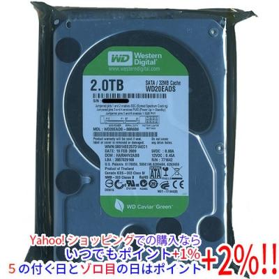 2tb hdd（WD Green）のおすすめ人気商品一覧 通販 - Yahoo!ショッピング
