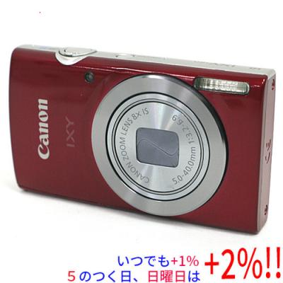 キヤノン コンパクトデジタルカメラ本体（色：レッド系