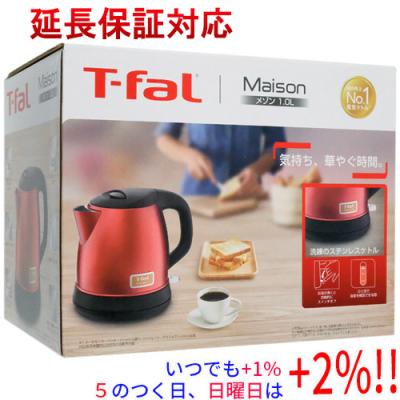 ティファール 電気ケトル メゾン 1.0L KI271FJP ワインレッド