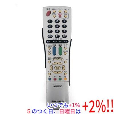 【中古】「非常に良い」シャープ テレビリモコン GA366WJSA 中古】「非常に良い」シャープ テレビリモコン GA366WJSAの通販 by