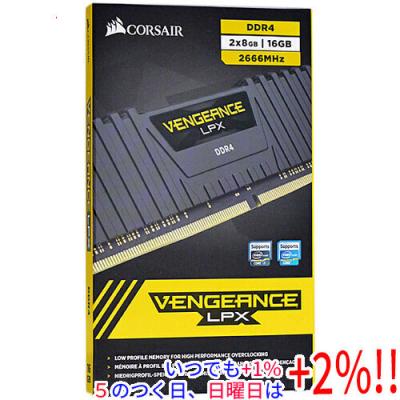 CORSAIR CMK32GX4M4B3200C16 8GB×2枚16GBメモリ CORSAIR DDR4 デスクトップPC用 メモリモジュール VENGEANCE LPX Series