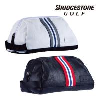 ラウンドポーチ ブリヂストン ゴルフ BRIDGESTONE GOLF メンズ ACG221 BK 黒 WH 白 L27×W15×H15cm ゴルフ | EX GOLF Yahoo!ショッピング店
