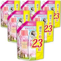 レノア ハピネス アロマジュエル 香り付け専用ビーズ さくらフローラル 詰め替え 1,025mL×6袋 [大容量] [ケース販売] | エクスペリエンスショップ