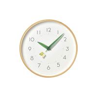 レムノス 掛け時計 とまり木の時計 モンキチョウ アナログ 木枠 天然色木地 SUR18-16 MONKI Lemnos 直径25.4×奥行4.8cm | エクスペリエンスショップ