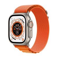 Apple Watch Ultra GPS + Cellularモデル 49mmケース 屈強なチタニウムケースとオレンジアルパインループ L アップルウォッチ ウルトラ | エキスパートショップ本店