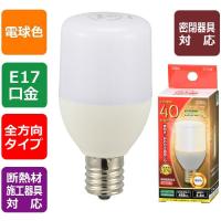 LED電球 T形 E17 40形相当 電球色｜LDT4L-G-E17 IG92 06-3735 OHM オーム電機 | エクサイト・セキュリティ Yahoo!店
