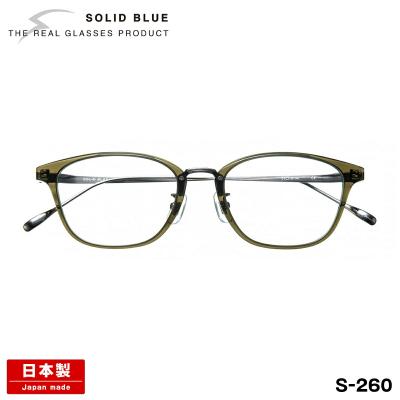 SOLID BLUE S-121 ソリッドブルー S-121 メガネフレーム SOLID BLUE(ソリッドブルー)プラスチックセルフレーム S-121