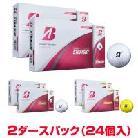 【まとめ買い】BRIDGESTONE GOLF ブリヂストンゴルフ日本正規品 SUPER STRAIGHT スーパーストレート 2025モデル ゴルフボール 2ダースパック(24個入) 【当店在 | EZAKI NET GOLF