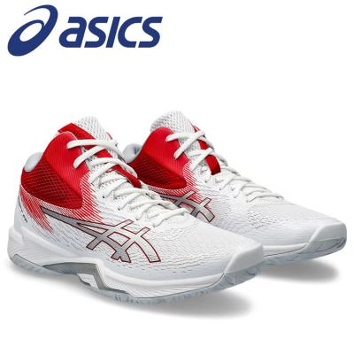ASICS バレーボールシューズ ホワイト/レッド ASICS アシックス V-SWIFT FF 4 V-スイフト 1053A066 メンズ