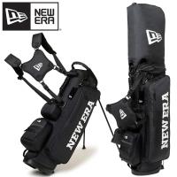 ニューエラゴルフ ワードマークロゴ スタンド式 キャディーバッグ 9型 ベーシックポーチ付き 13517853 日本正規品 | イーゾーン スポーツ
