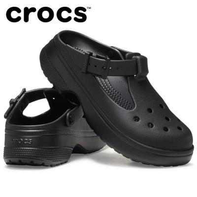 美品 廃盤品 crocs クロックス メリージェーン 可動ストラップ W8 専用 【美品✨】crocs クロックス メリージェーン サンダルw8
