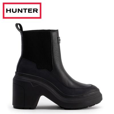 【極美品】HUNTER ハンター オリジナルリファインド チェルシーブーツ 黒 ハンター HUNTER 【レディース】リファインド ステッチ